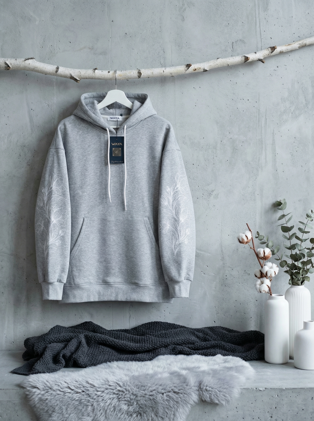 Gray Oversized Hoodie