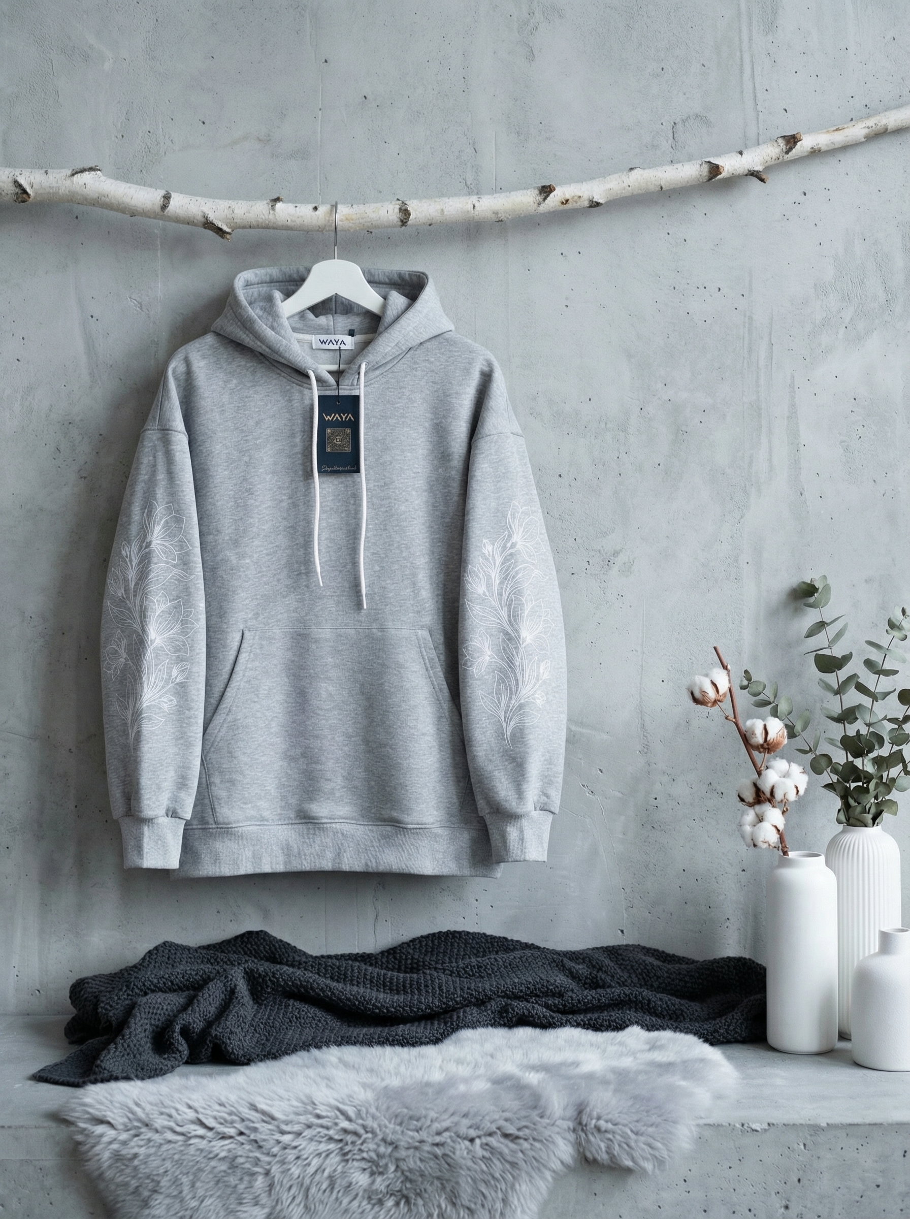 Gray Oversized Hoodie
